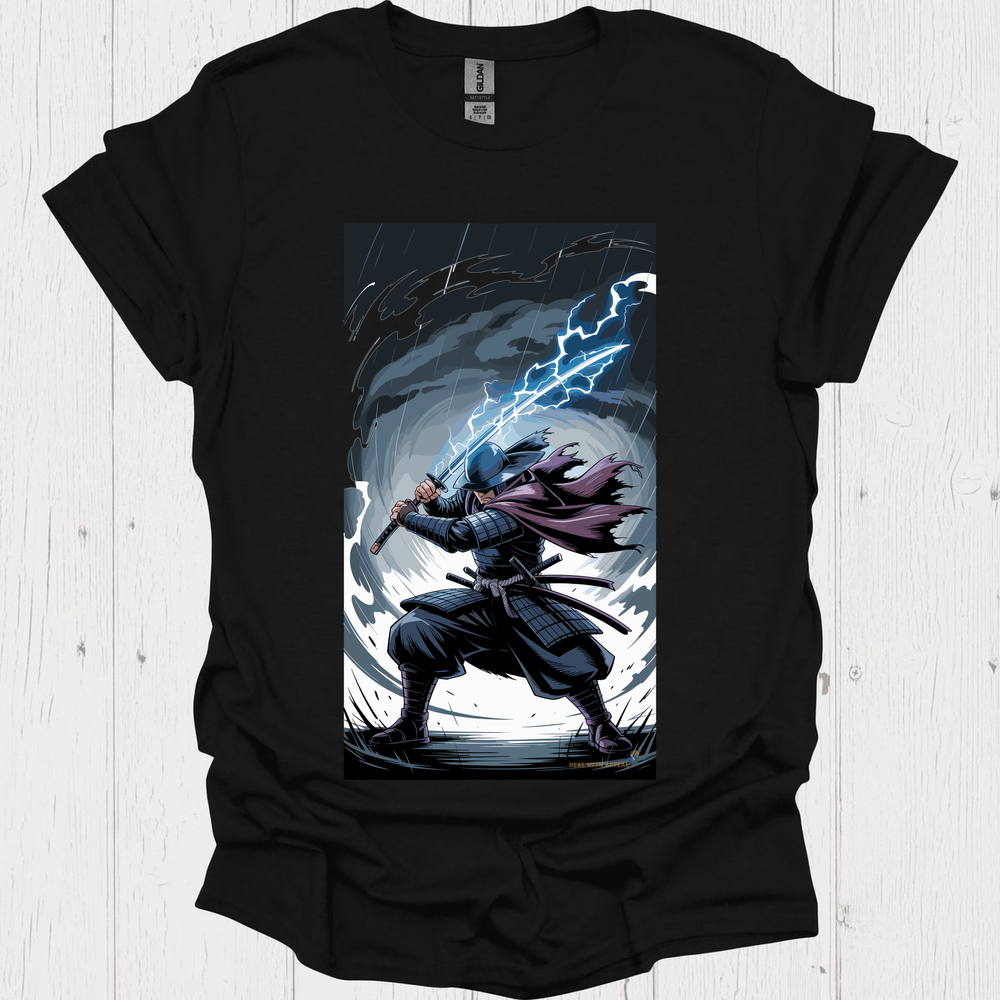 Anime Warrior T Shirt V10 - Black