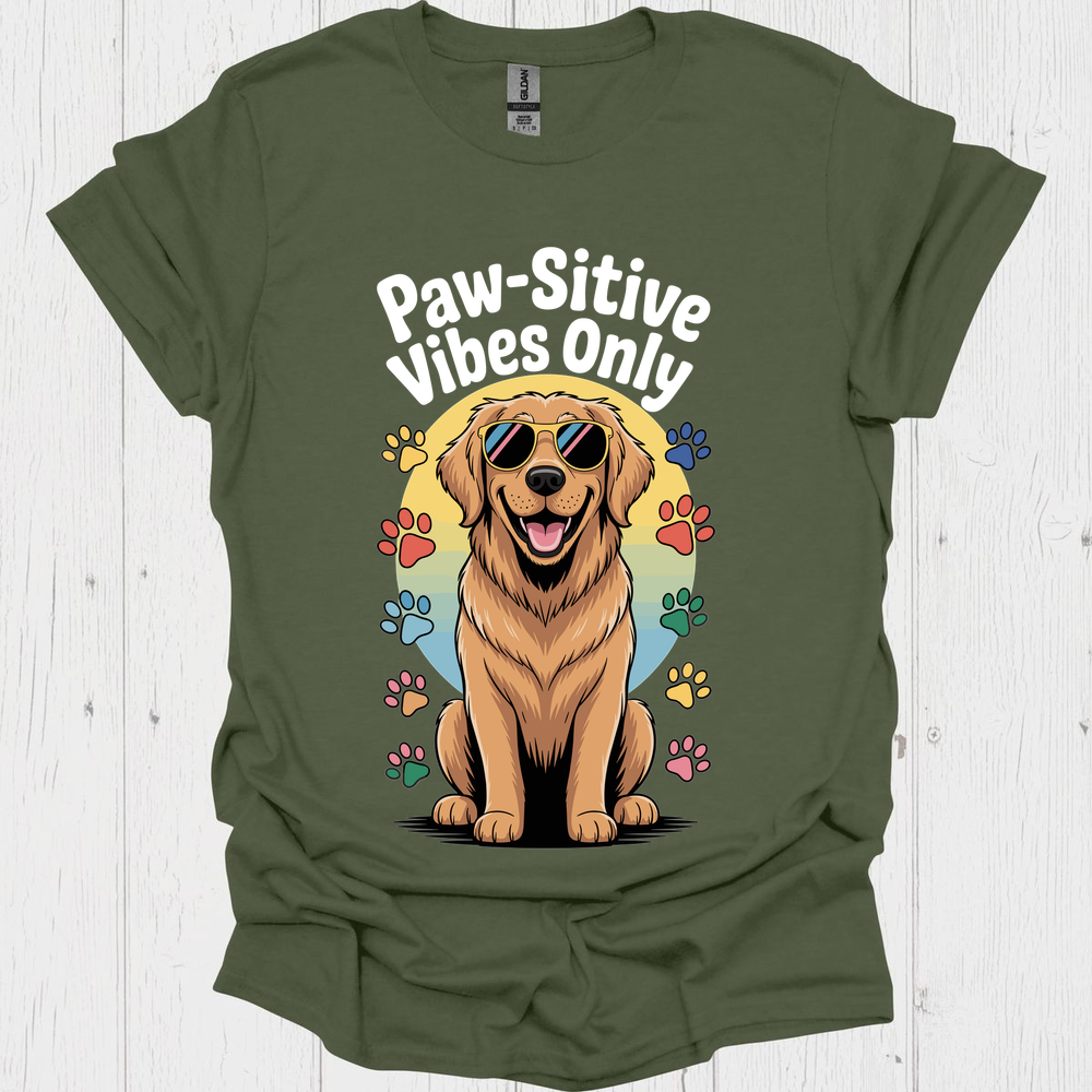Pawsitive Vibes Shades B - Heather Military Green