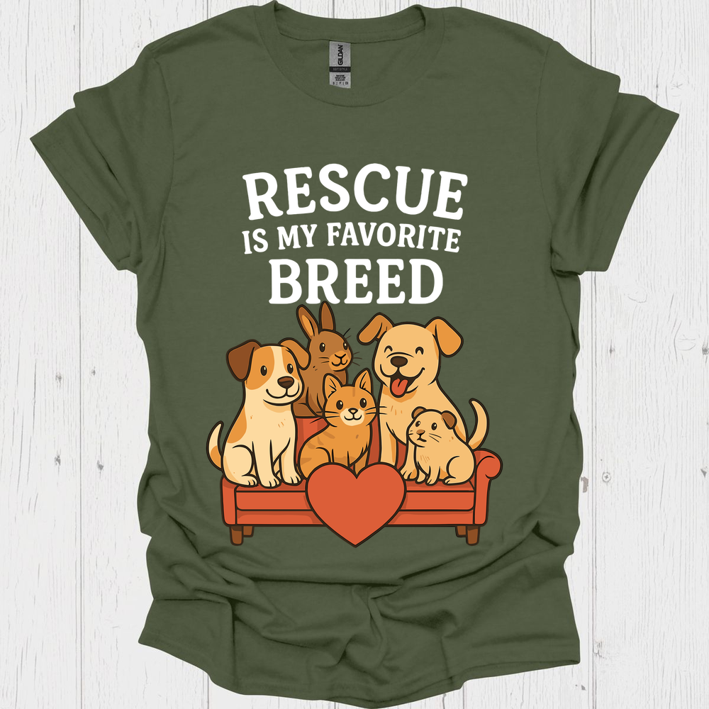 Rescue Favorite Breed B - Heather Military Green
