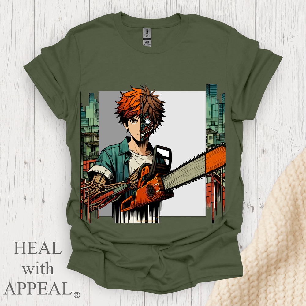 Streetpunk Anime V1 - Heather Military Green