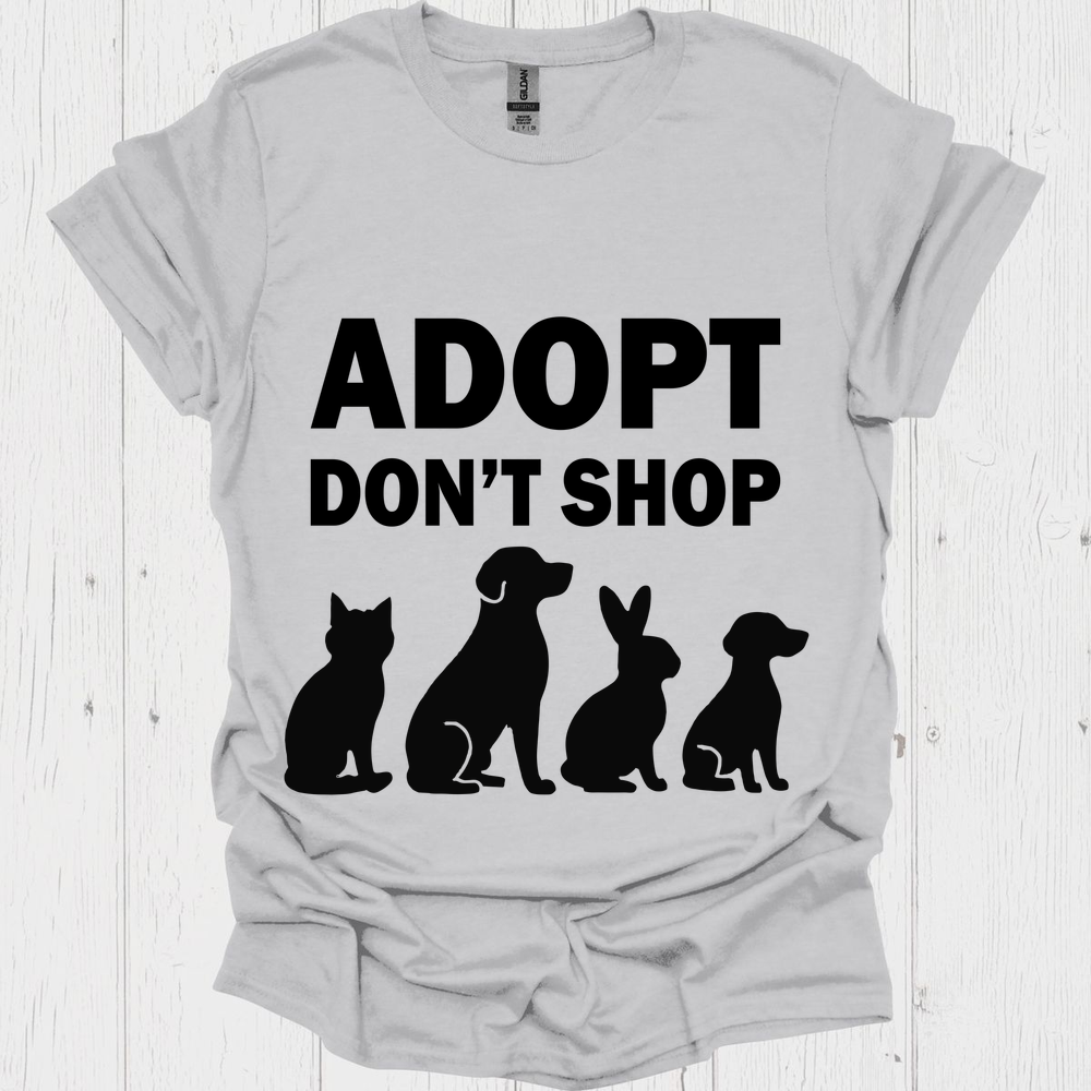 Adopt Dont Shop B - Ice Grey