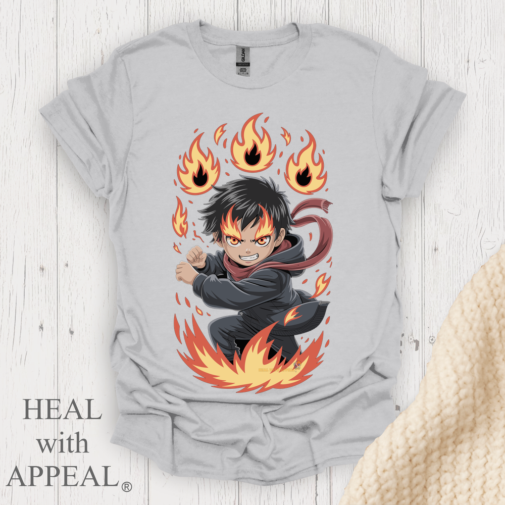 Punk Anime Unisex T Shirt V2 - Ice Grey