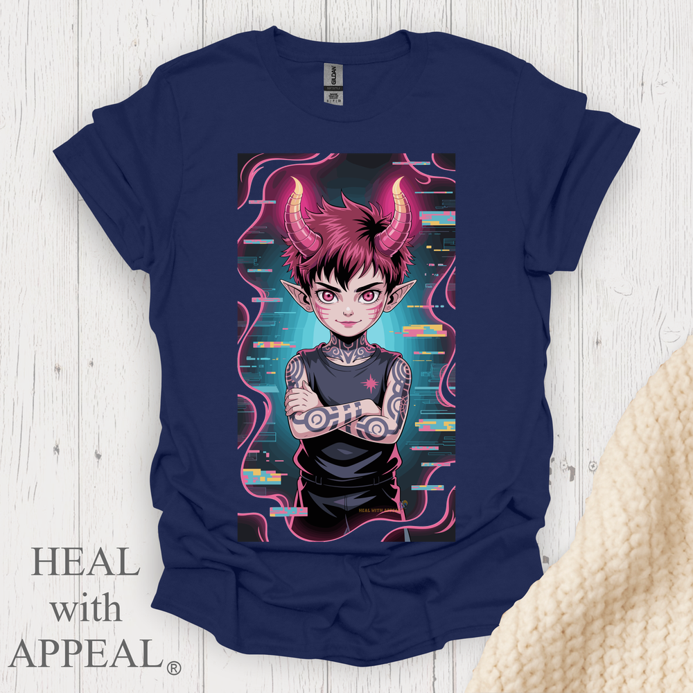 Punk Anime Unisex T Shirt V4 - Navy