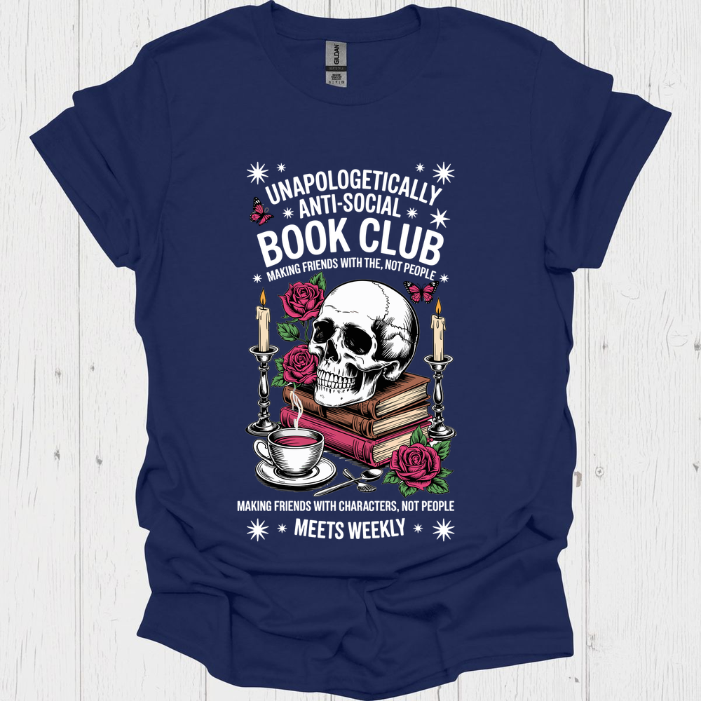 Anti Social Bookclub V1b Book Lover T-Shirt