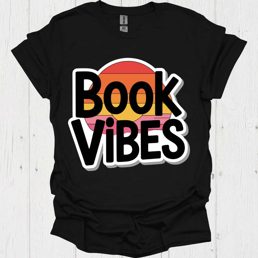 Book Vibes V1, Classic Vintage Book T-Shirt