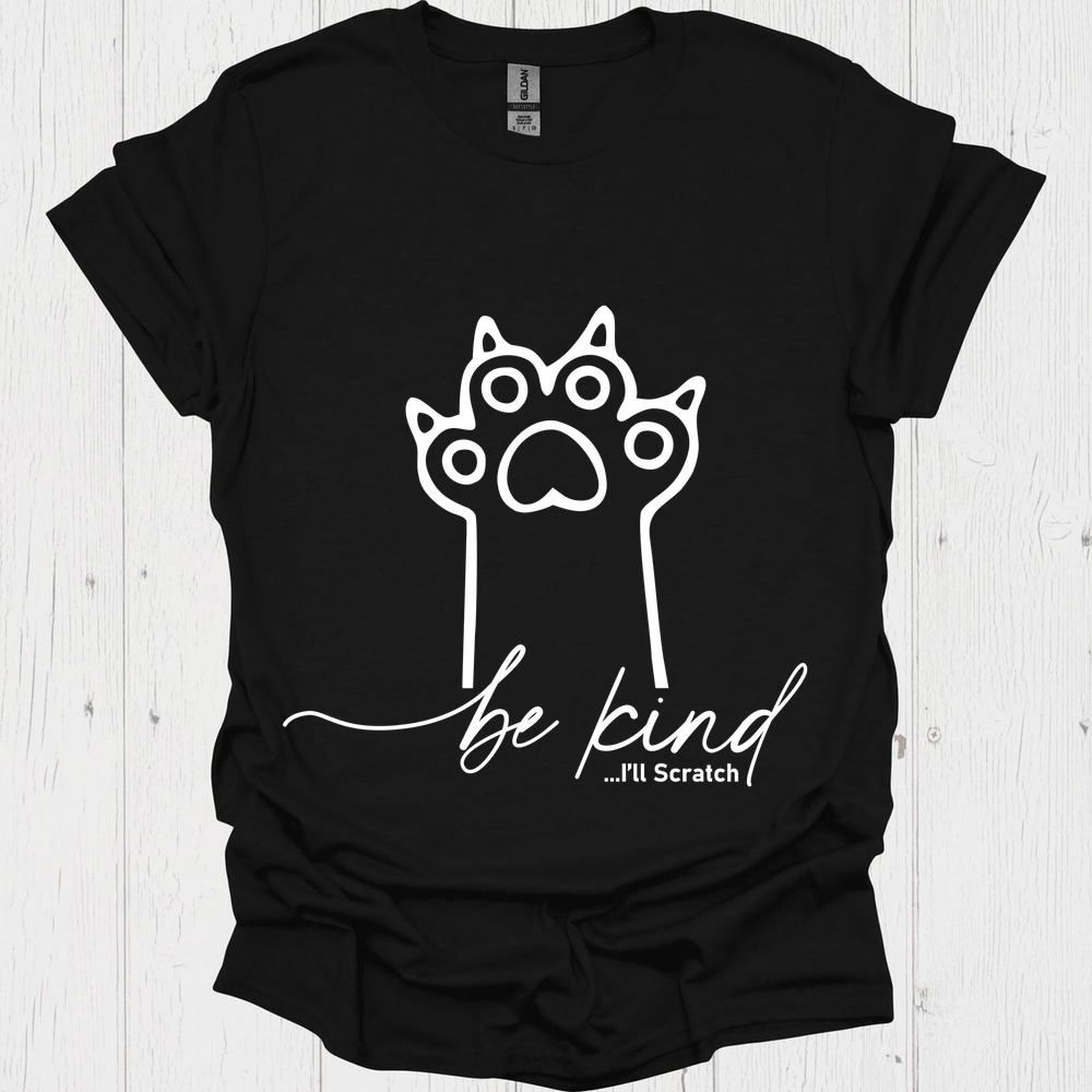 Funny Cat lover t-shirt, Cat Paw I Scratch V1, pet lover tee