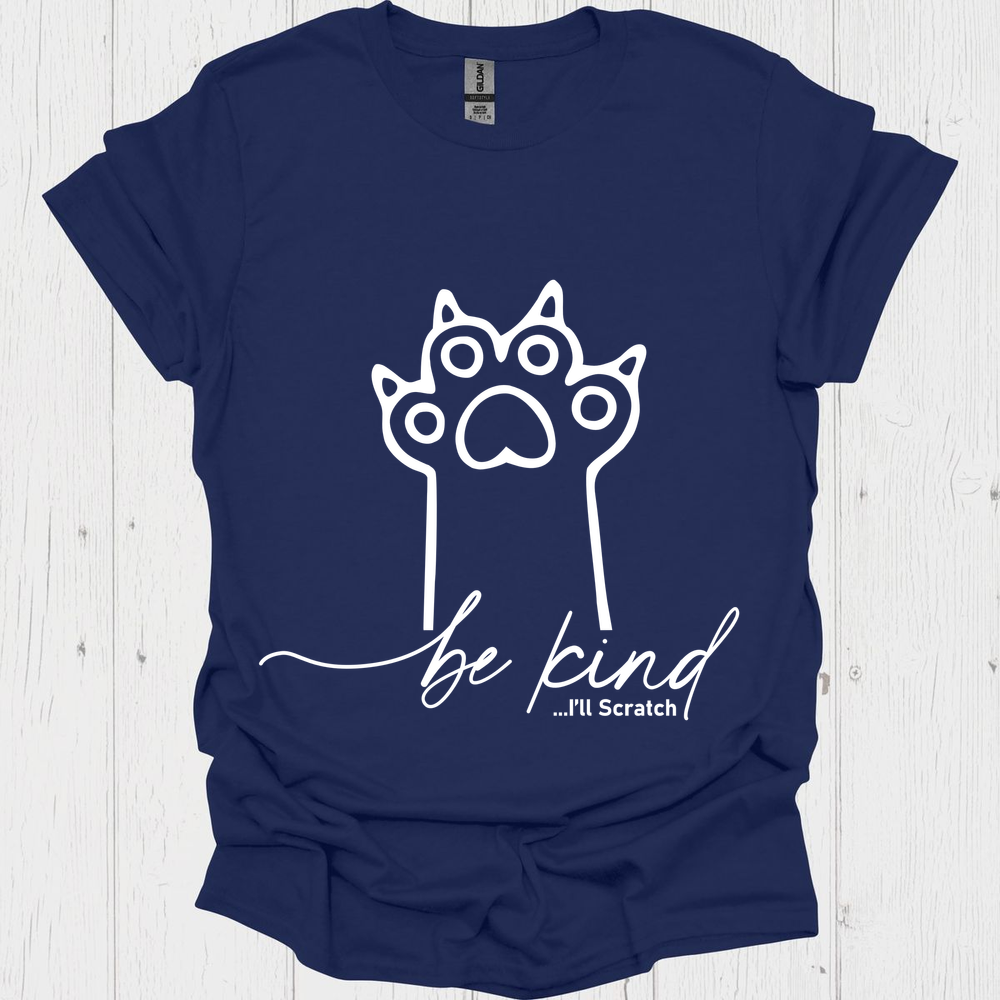 Funny Cat lover t-shirt, Cat Paw I Scratch V1, pet lover tee