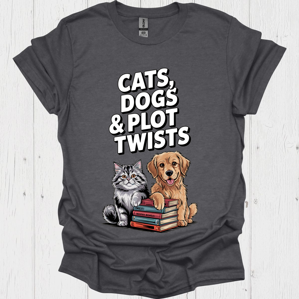 Cats Dogs And Plots 1b Pet Lover T-Shirt