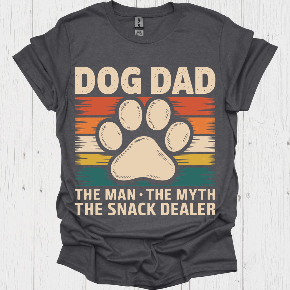 Dog Dad The Man The Myth The Snack Dealer Retro Design