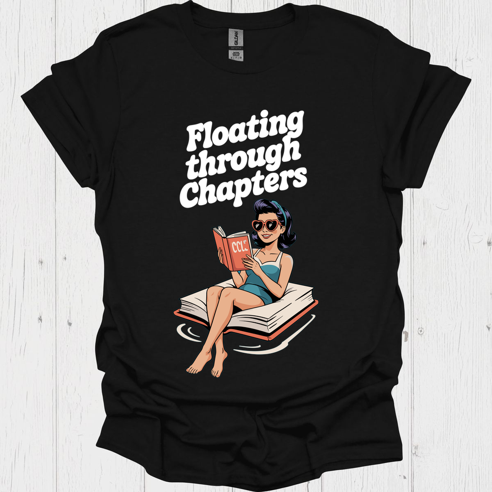 Floating Through Chapter V2, Summer Reads Vintage 1950'5 Tshirt