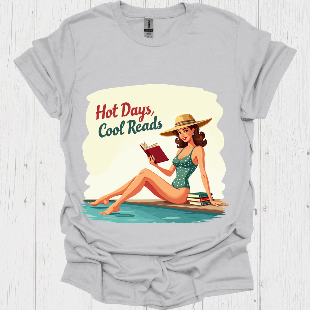 Floating Through Chapter V3, Summer Reads Vintage 1950'5 Tshirt