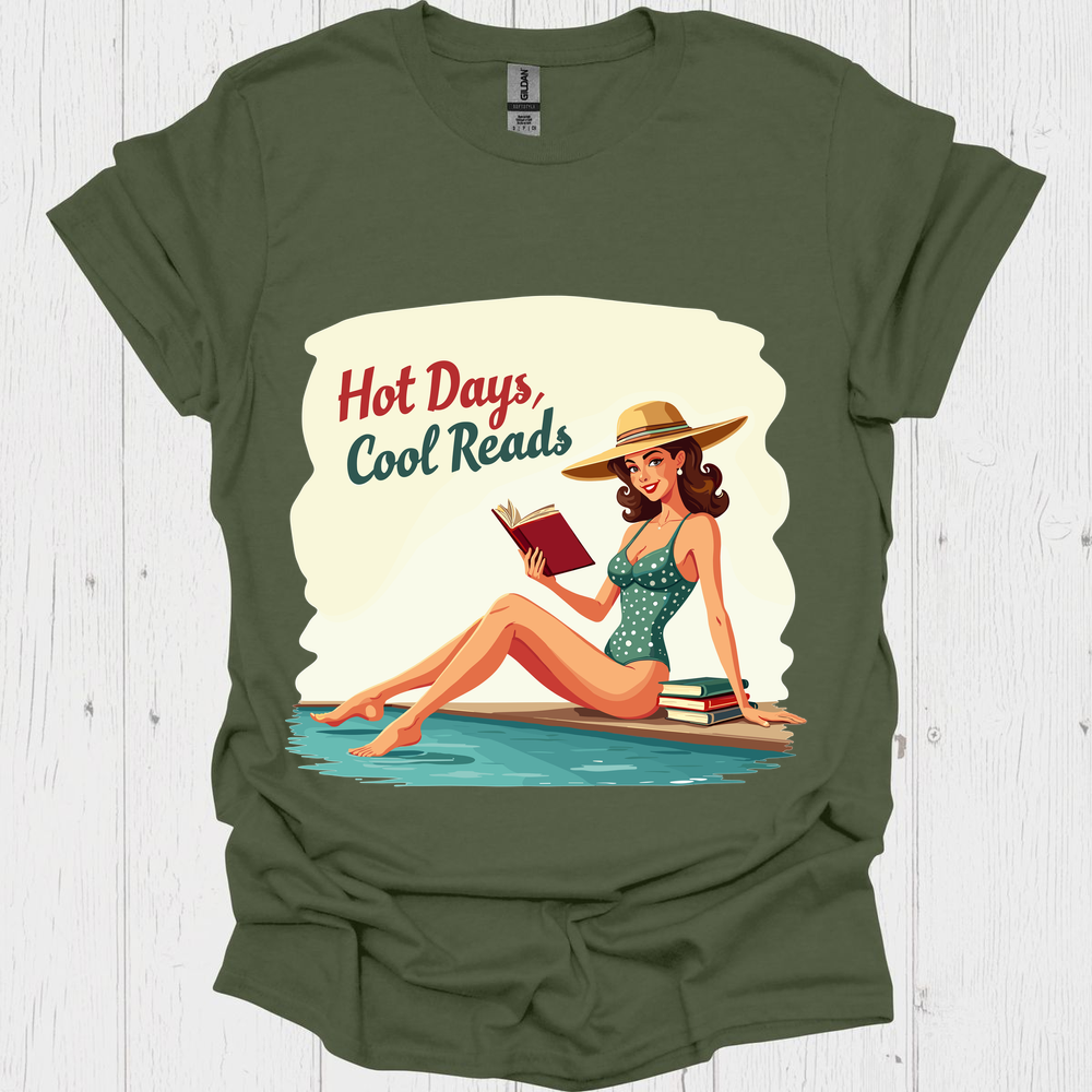 Floating Through Chapter V3, Summer Reads Vintage 1950'5 Tshirt