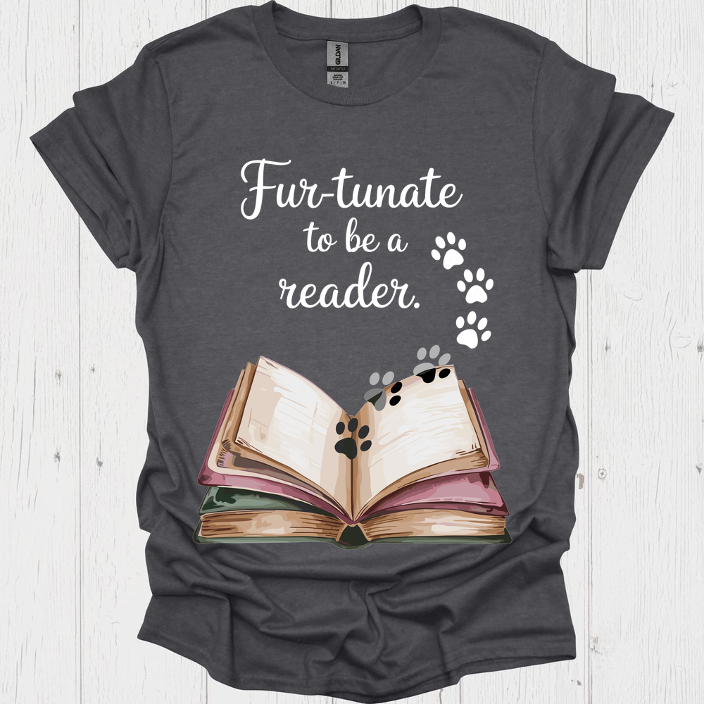 Furtunate To Be A Reader 3b Pet Lover T-Shirt