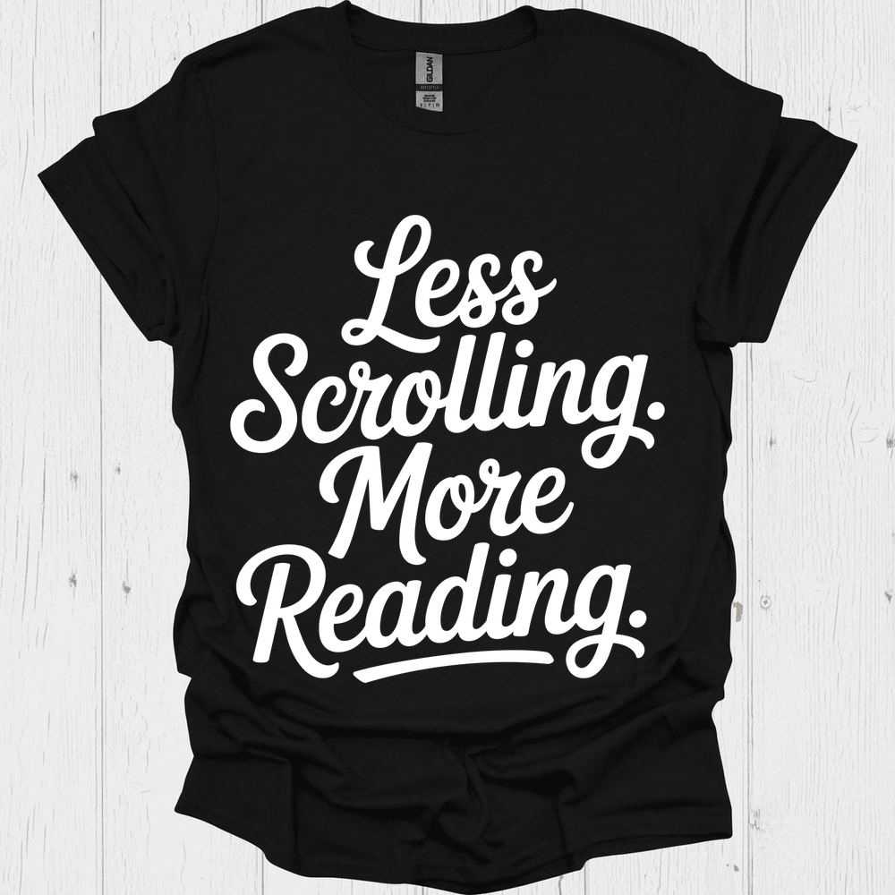 Less Scrolling V1b Book Lovers & Pet Lovers T-Shirt