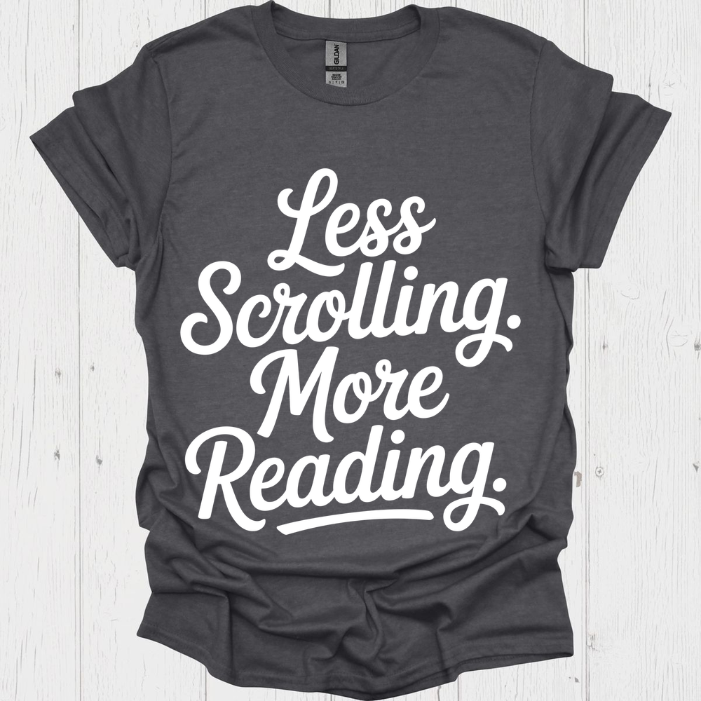 Less Scrolling V1b Book Lovers & Pet Lovers T-Shirt