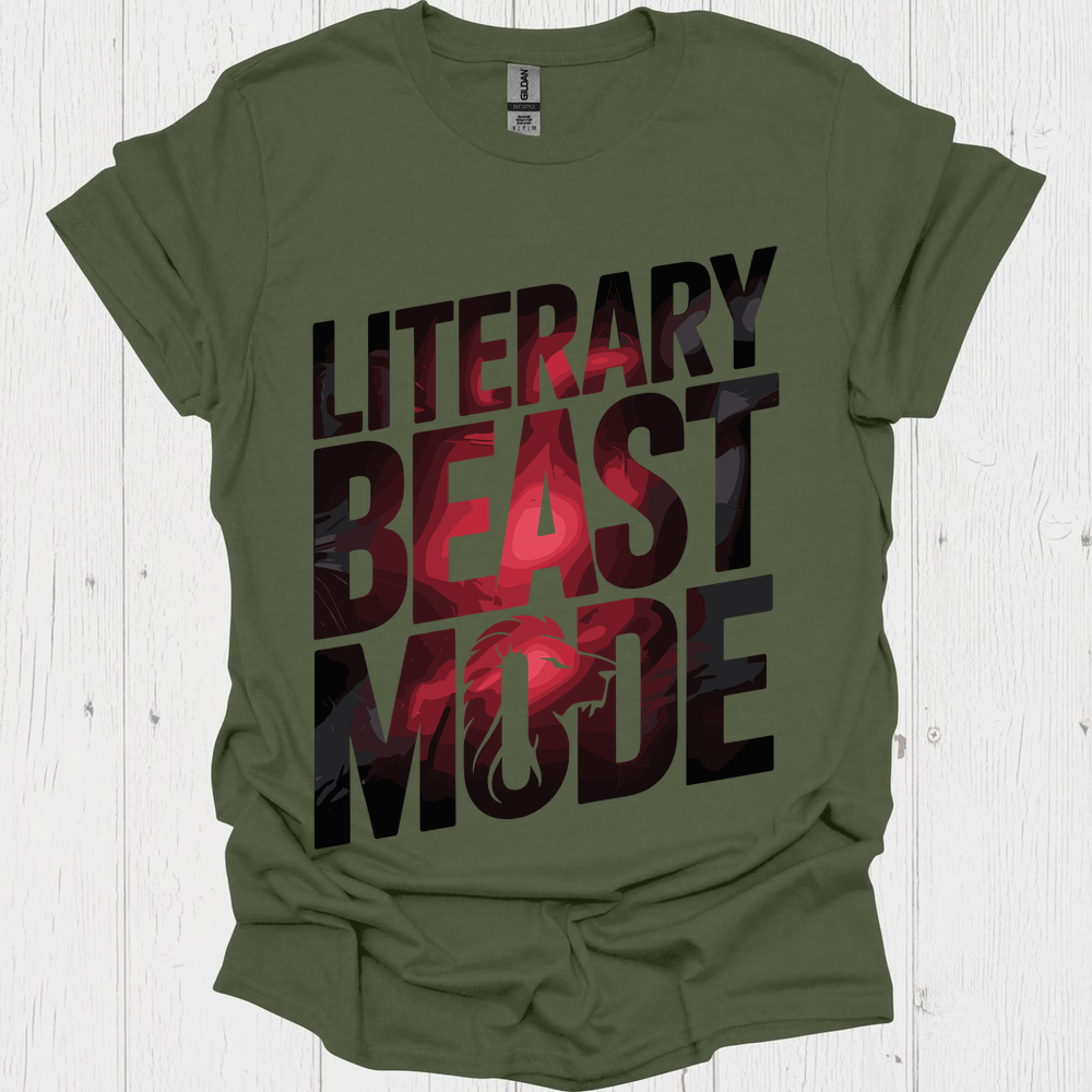 Literarty Beast 2 Book Lovers & Pet Lovers T-Shirt