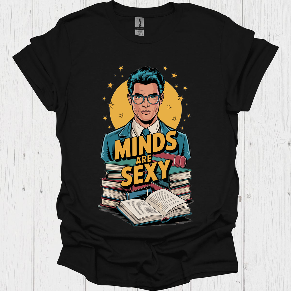 Minds Are Sexy V4, Funny t shirts for book lovers