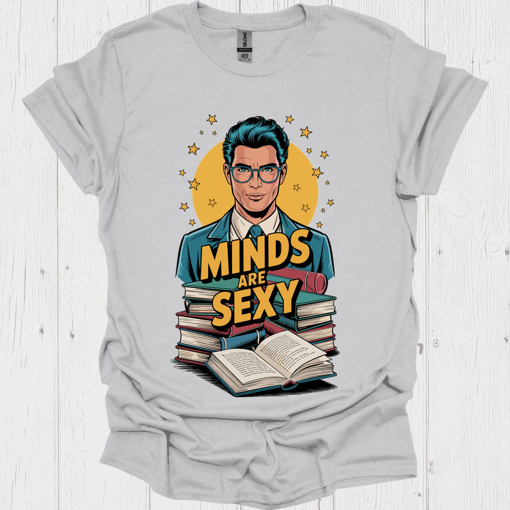 Minds Are Sexy V4, Funny t shirts for book lovers