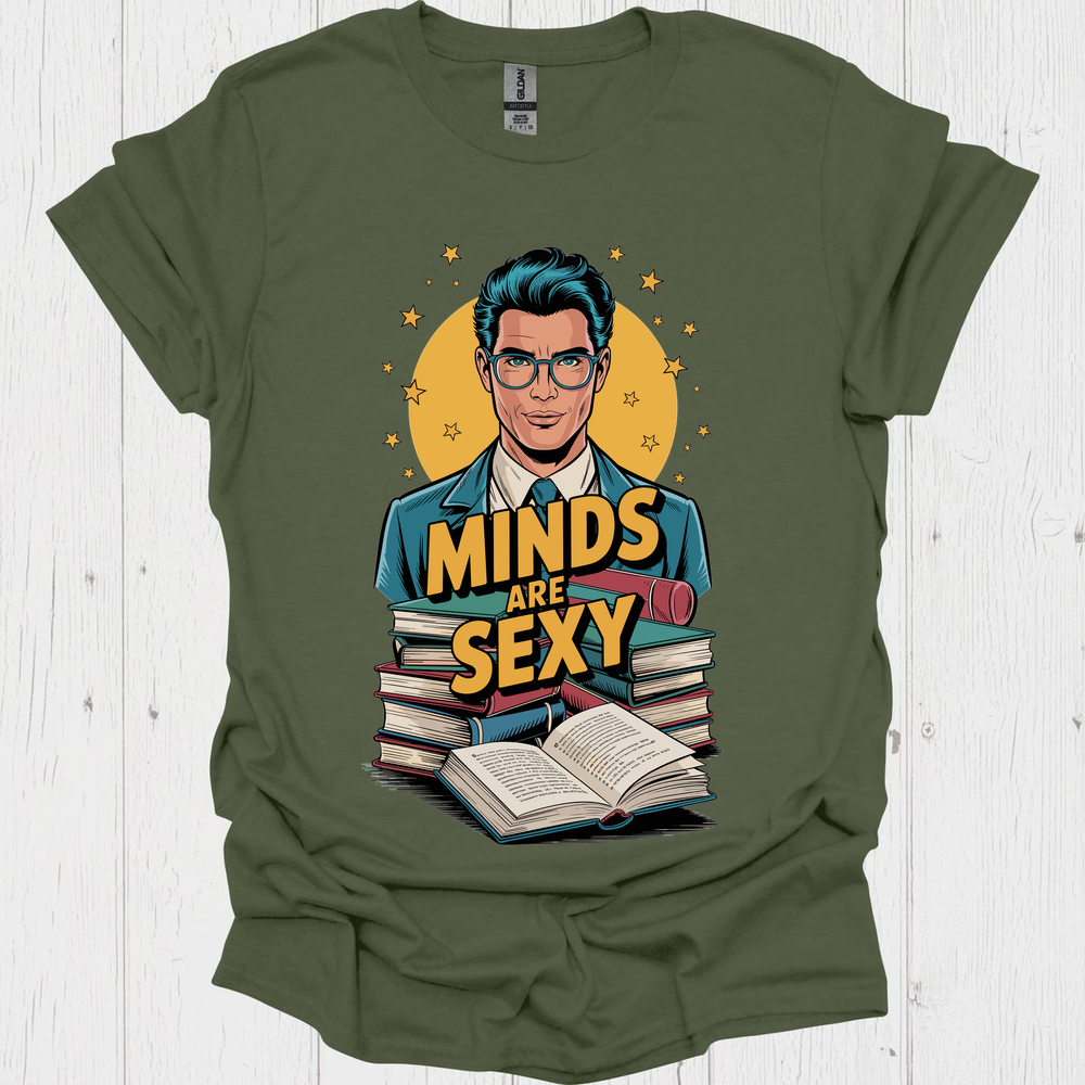 Minds Are Sexy V4, Funny t shirts for book lovers