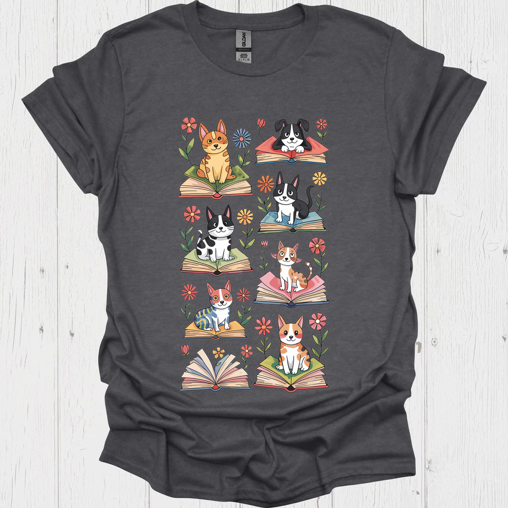 Pets N Books 2 Pet Lover T-Shirt