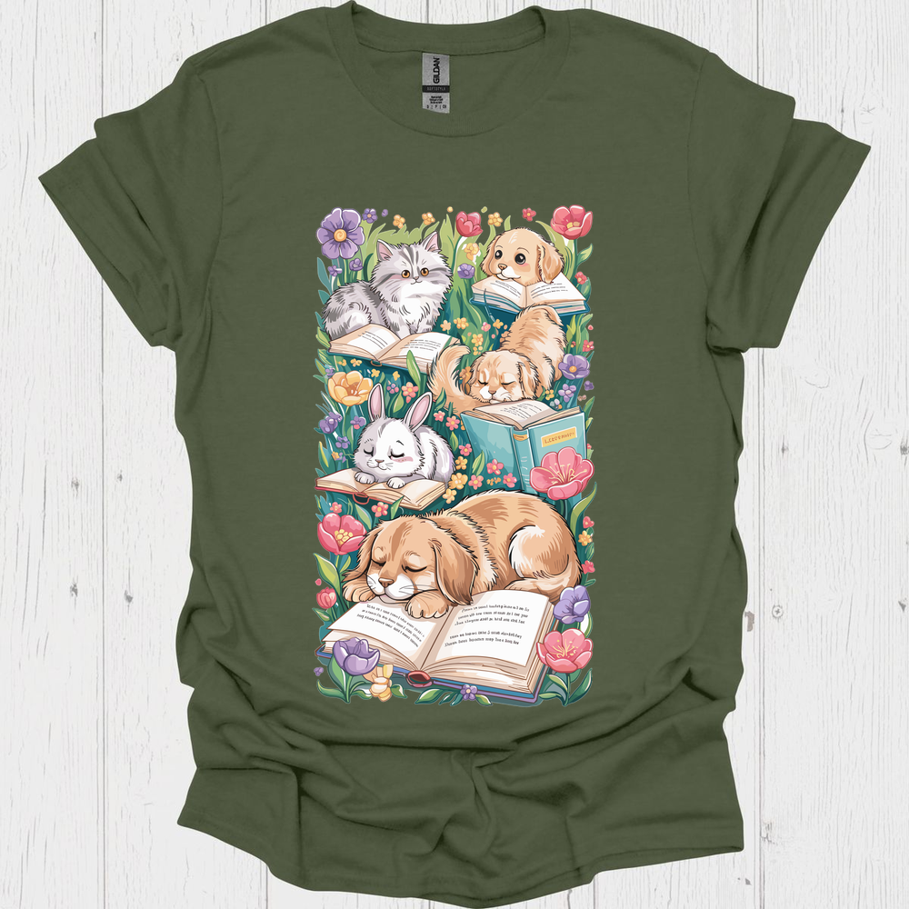 Pets N Books 3 Pet Lover T-Shirt