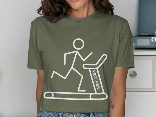 Progress Treadmill Icon Graphic Shirt