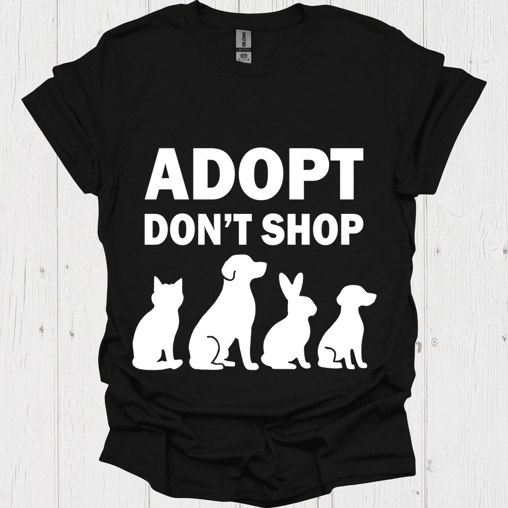 Adopt Dont Shop B - Black