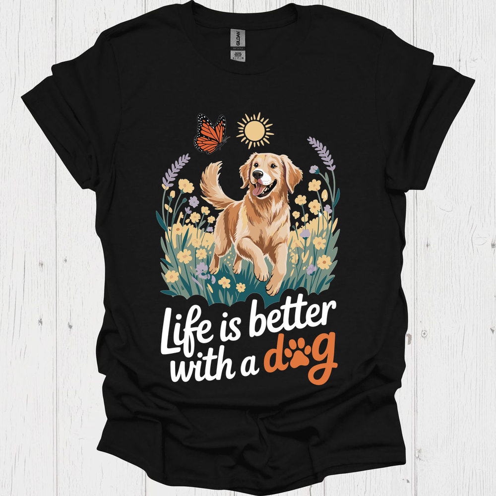 Life Better With A Dog V2b - Black