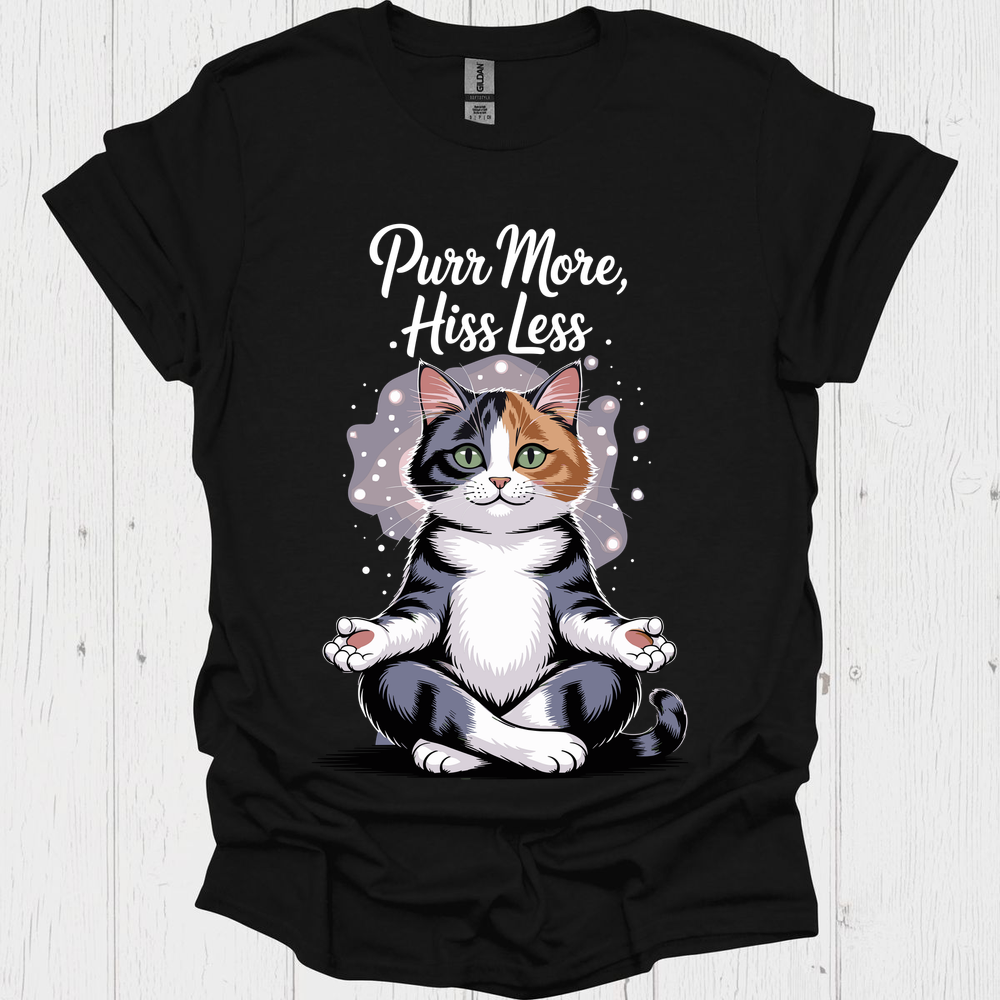 Purr More Hiss Less B - Black
