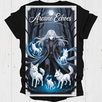 Dark Female Anime T Shirt V1 - Black
