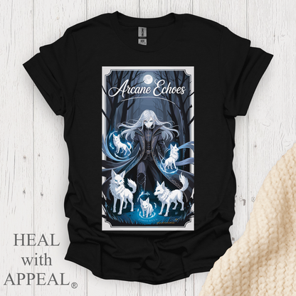 Dark Female Anime T Shirt V1 - Black