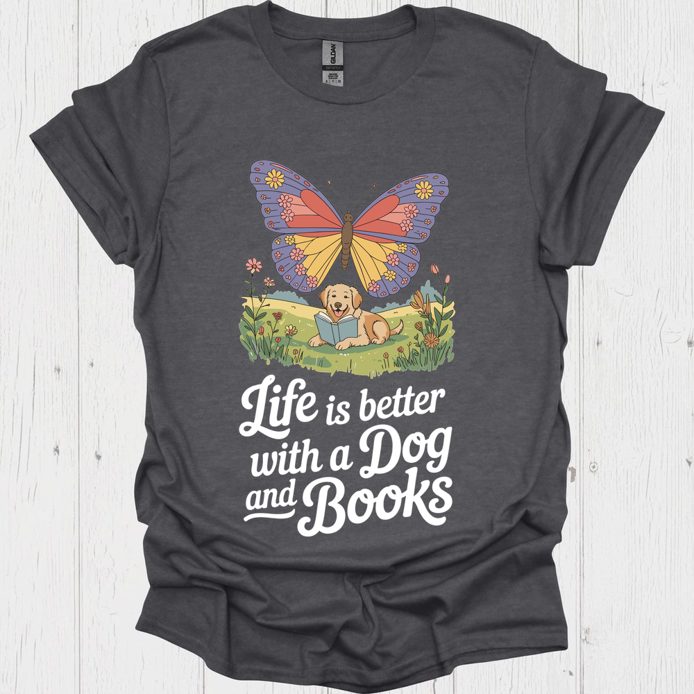 Life Better With A Dog V3b - Dark Heather