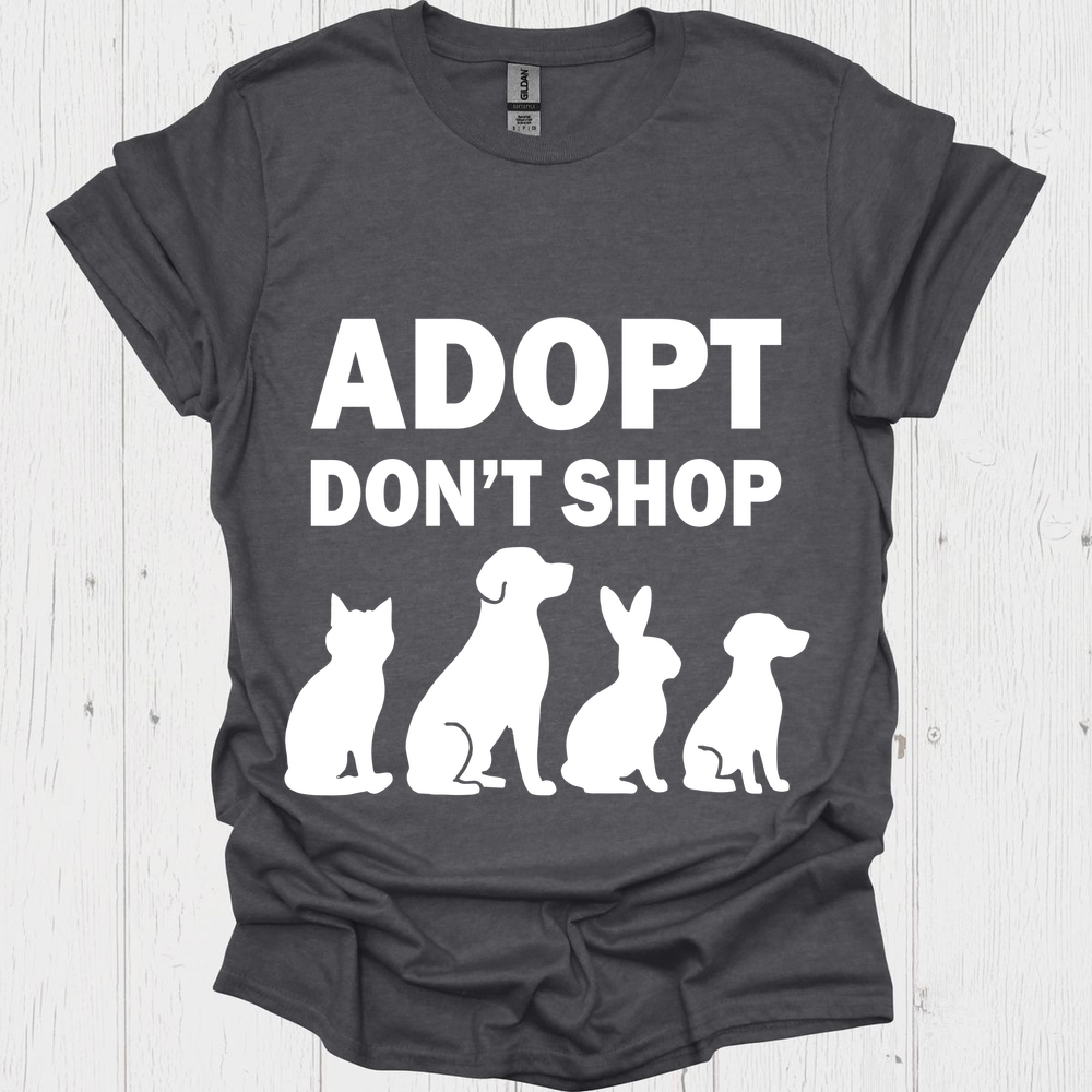 Adopt Dont Shop B - Dark Heather