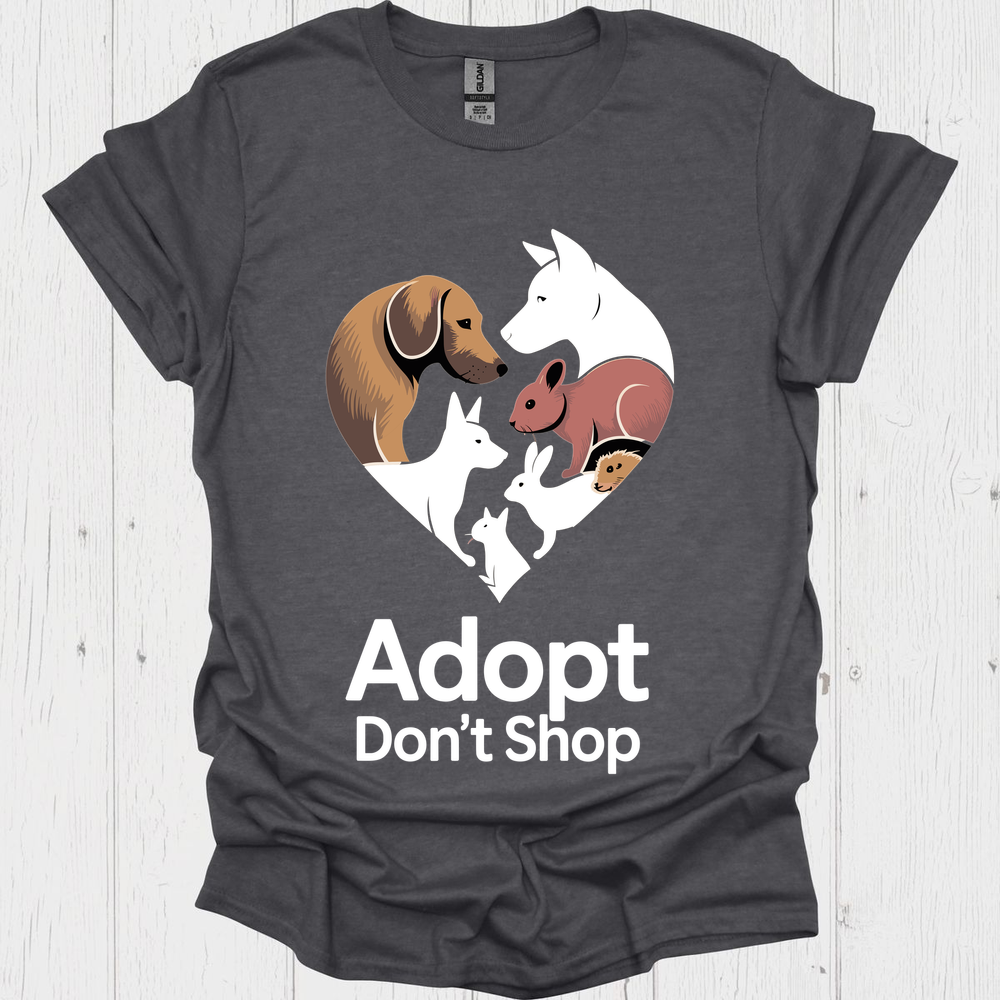 Adopt Dont Shop V2b - Dark Heather
