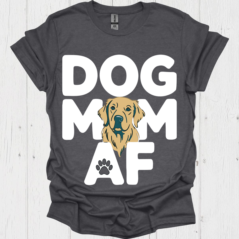 Dog Mom Af B - Dark Heather