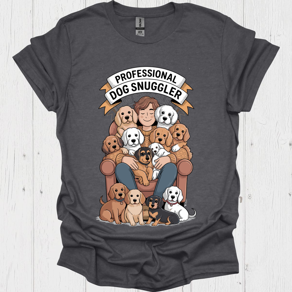 Professional Dog Snuggler - Dark Heather