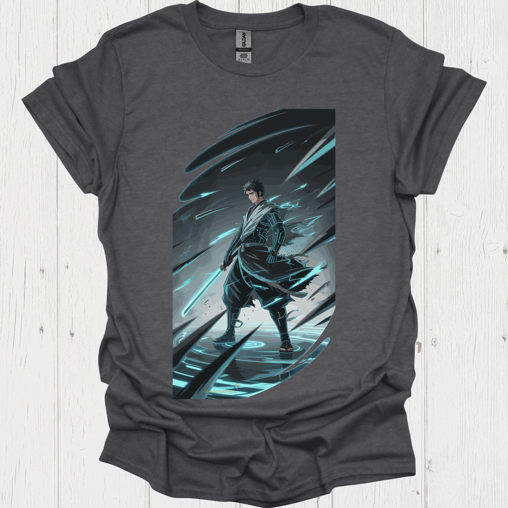 Anime Warrior T Shirt V3 - Dark Heather