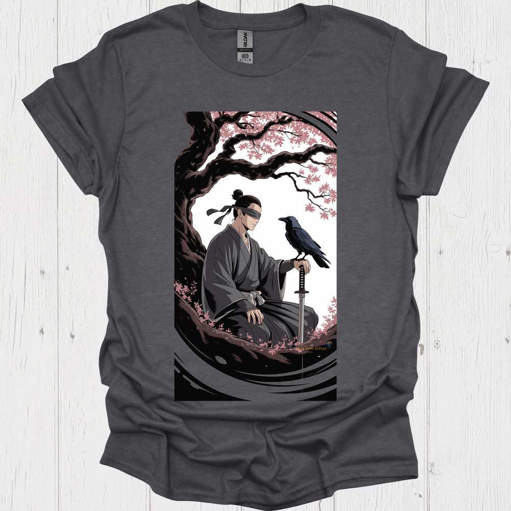 Anime Warrior T Shirt V7 - Dark Heather