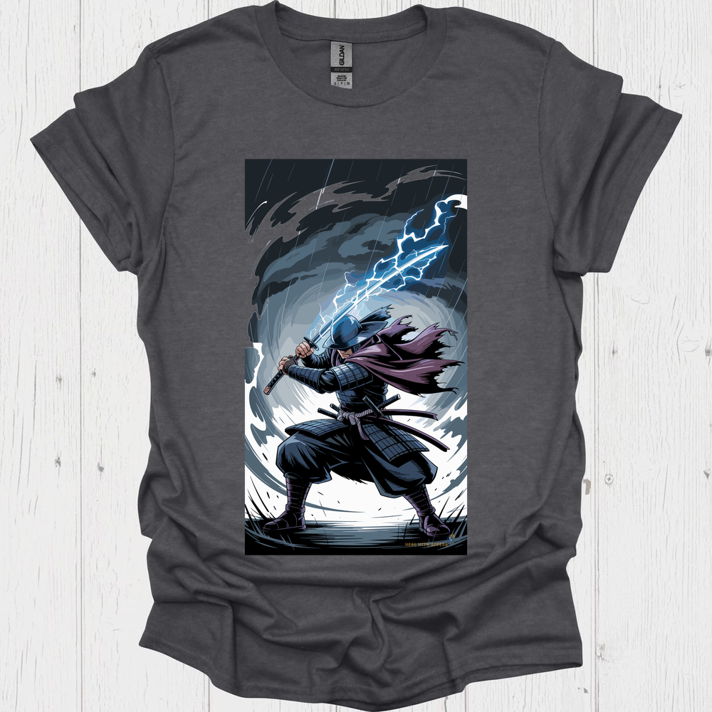 Anime Warrior T Shirt V10 - Dark Heather