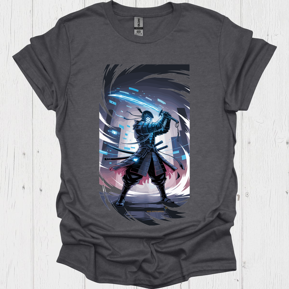 Anime Warrior T Shirt V11 - Dark Heather