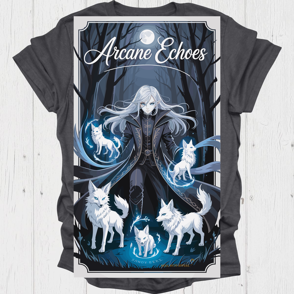 Dark Female Anime T Shirt V1 - Dark Heather