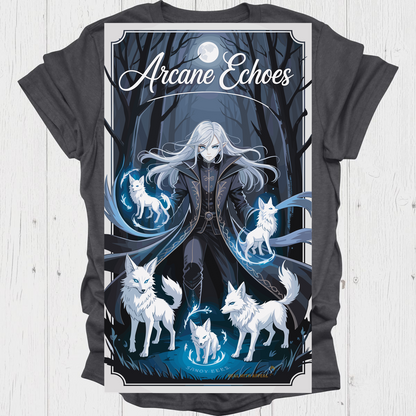 Dark Female Anime T Shirt V1 - Dark Heather