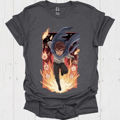 Punk Anime Unisex T Shirt V1 - Dark Heather