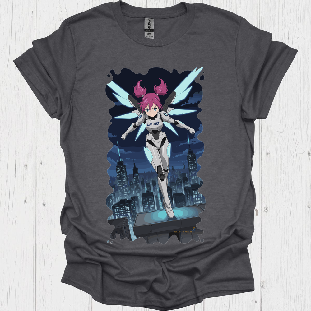Punk Anime Unisex T Shirt V6 - Dark Heather
