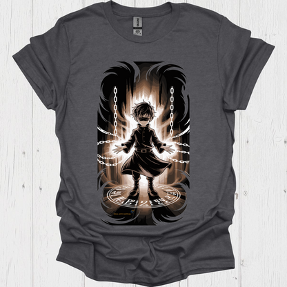 Punk Anime Unisex T Shirt V8 - Dark Heather