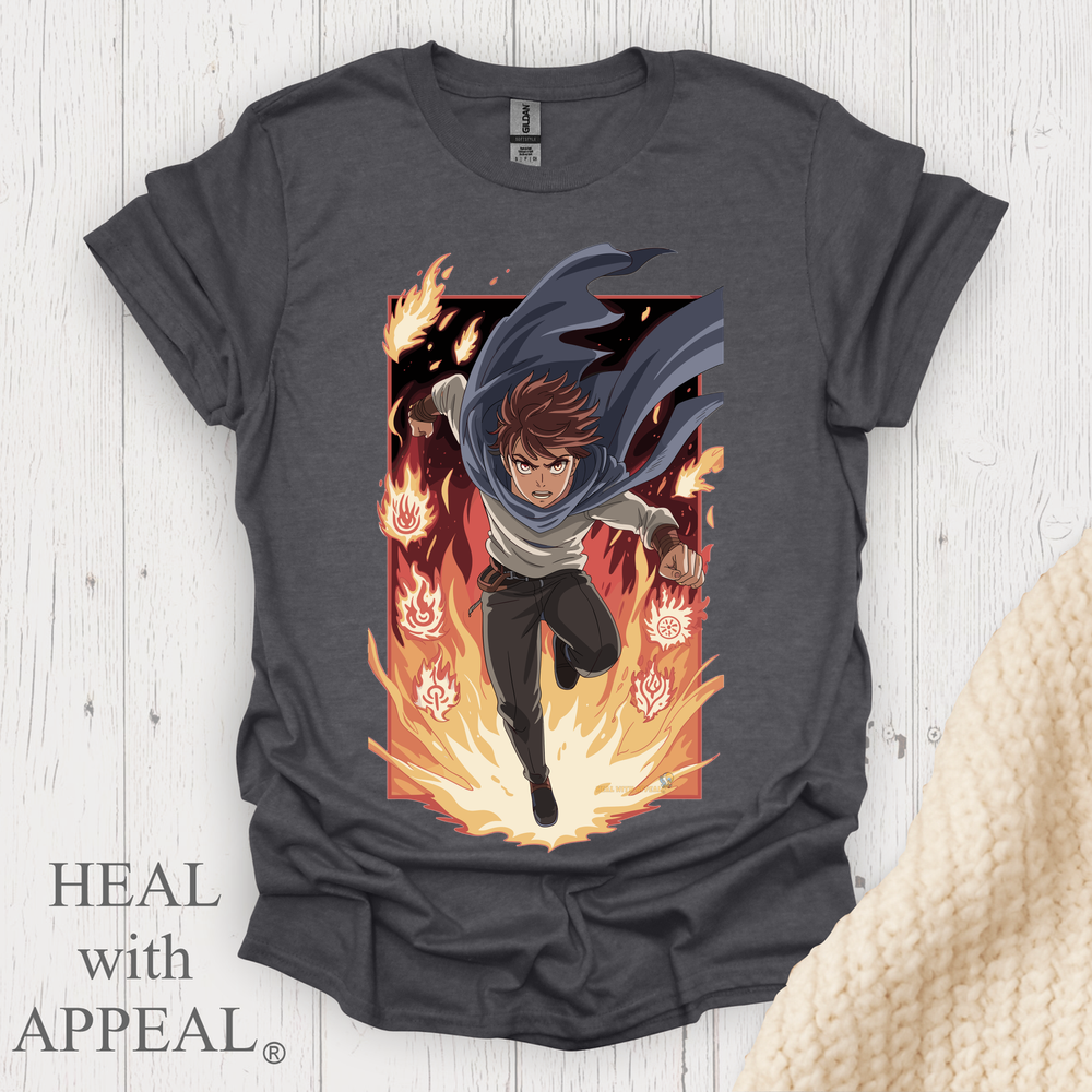 Punk Anime Unisex T Shirt V1 - Dark Heather