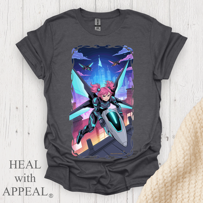 Punk Anime Unisex T Shirt V7 - Dark Heather