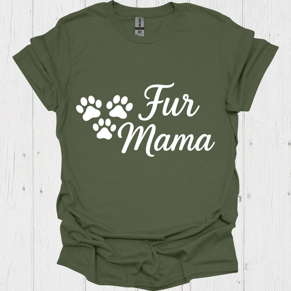 Fur Mama B - Heather Military Green