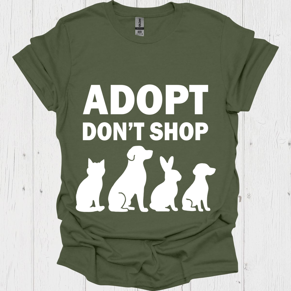Adopt Dont Shop B - Heather Military Green