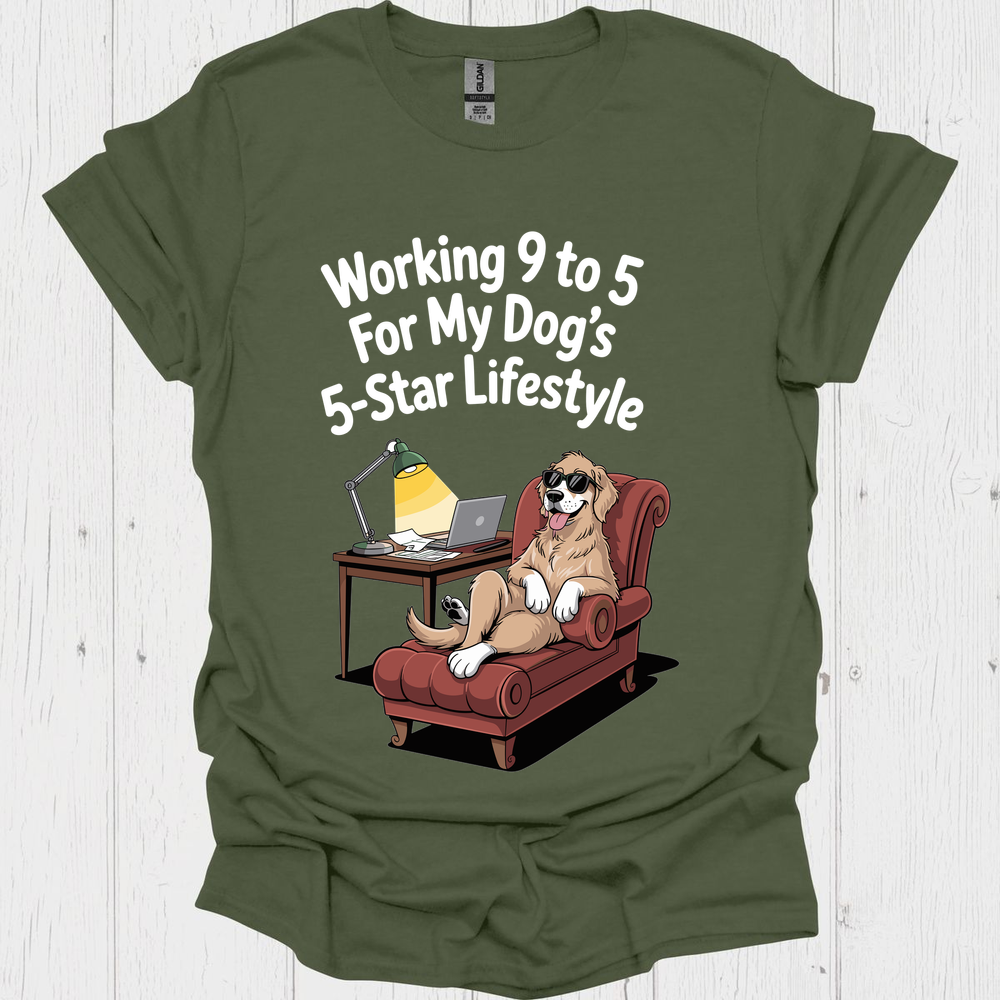 Dogs 5 Star Lifestyle B - Heather Military Green